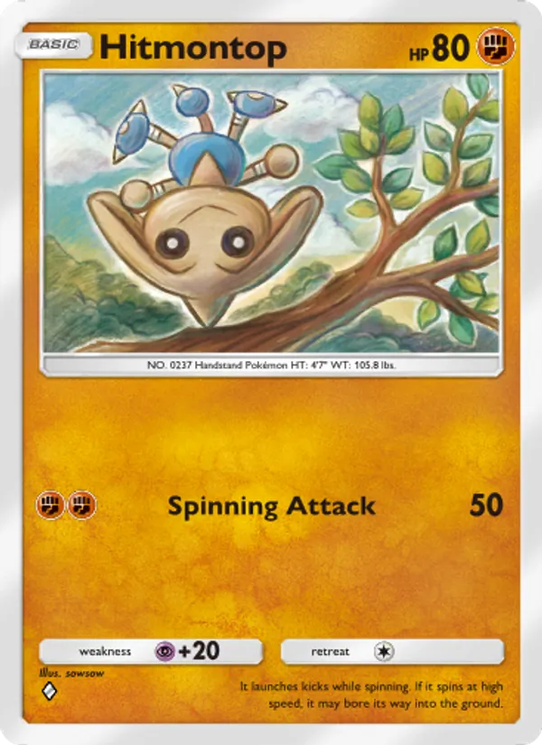 Hitmontop - Space-Time Smackdown Pokemon Card