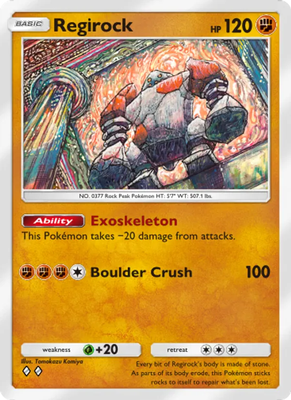 Regirock - Space-Time Smackdown Pokemon Card