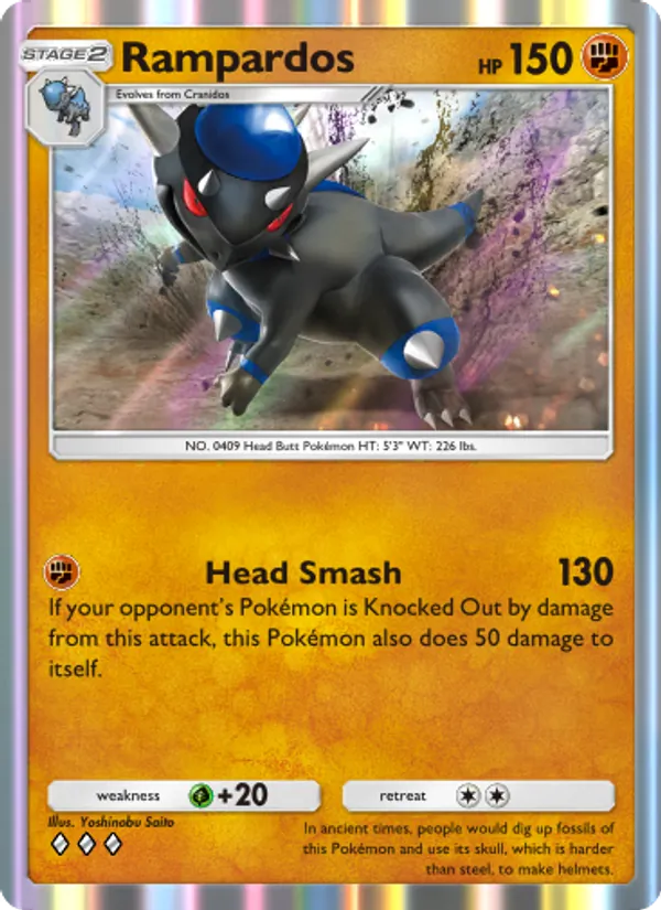 Rampardos - Space-Time Smackdown Pokemon Card