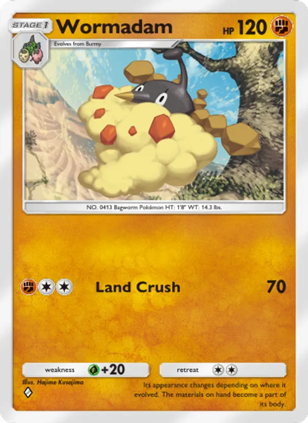Wormadam - Space-Time Smackdown Pokemon Card