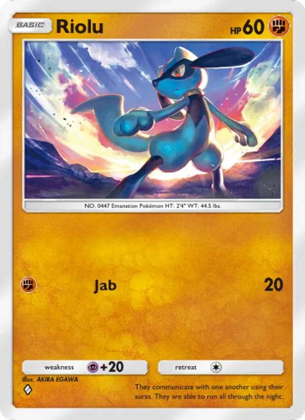 Riolu - Space-Time Smackdown Pokemon Card