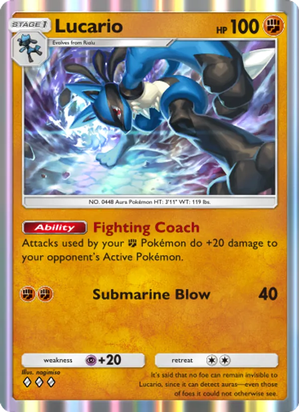 Lucario - Space-Time Smackdown Pokemon Card