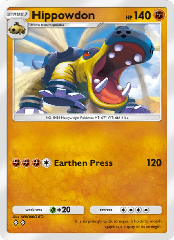 Hippowdon - Space-Time Smackdown Pokemon Card