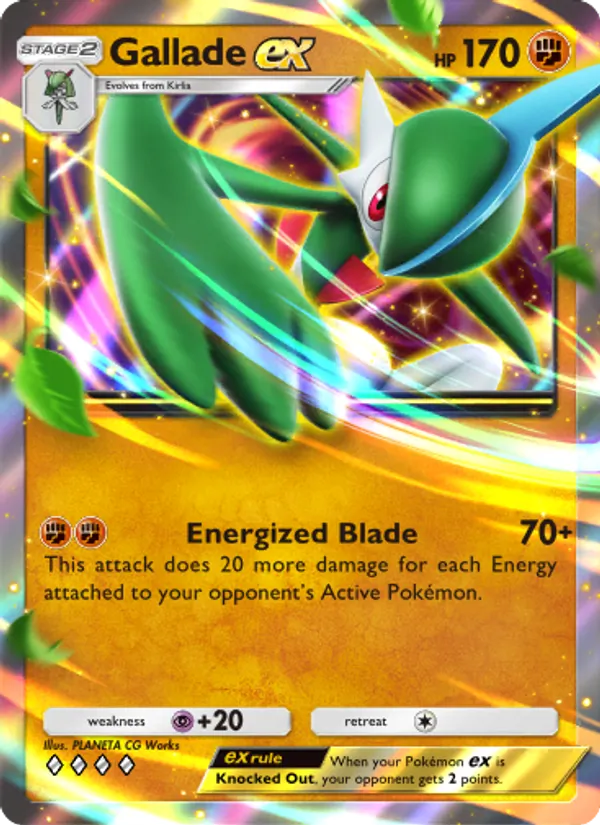 Gallade ex - Space-Time Smackdown Pokemon Card