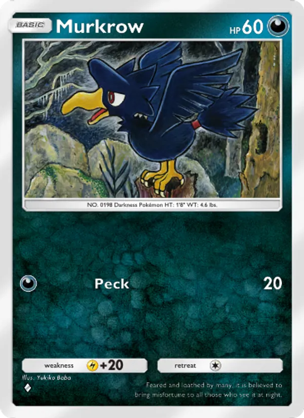 Murkrow - Space-Time Smackdown Pokemon Card