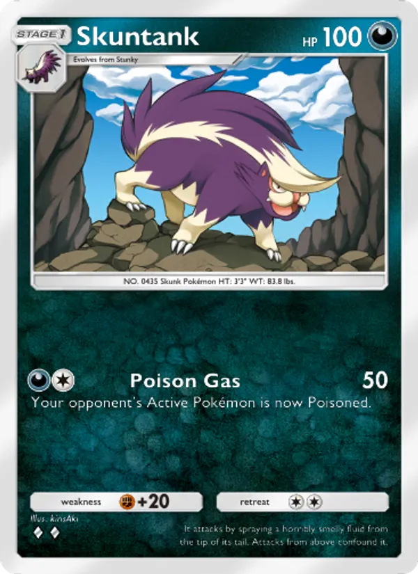 Skuntank - Space-Time Smackdown Pokemon Card