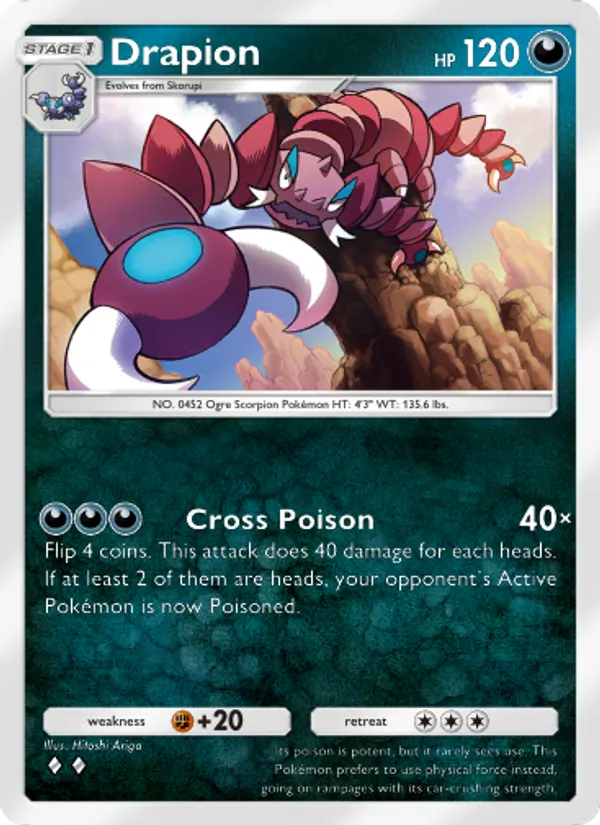 Drapion - Space-Time Smackdown Pokemon Card