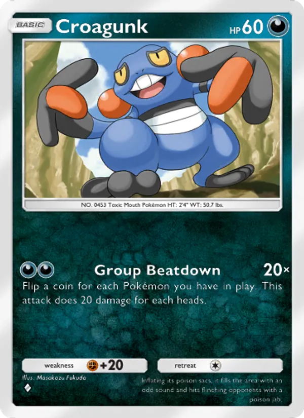 Croagunk - Space-Time Smackdown Pokemon Card