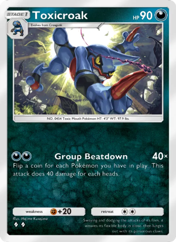 Toxicroak - Space-Time Smackdown Pokemon Card