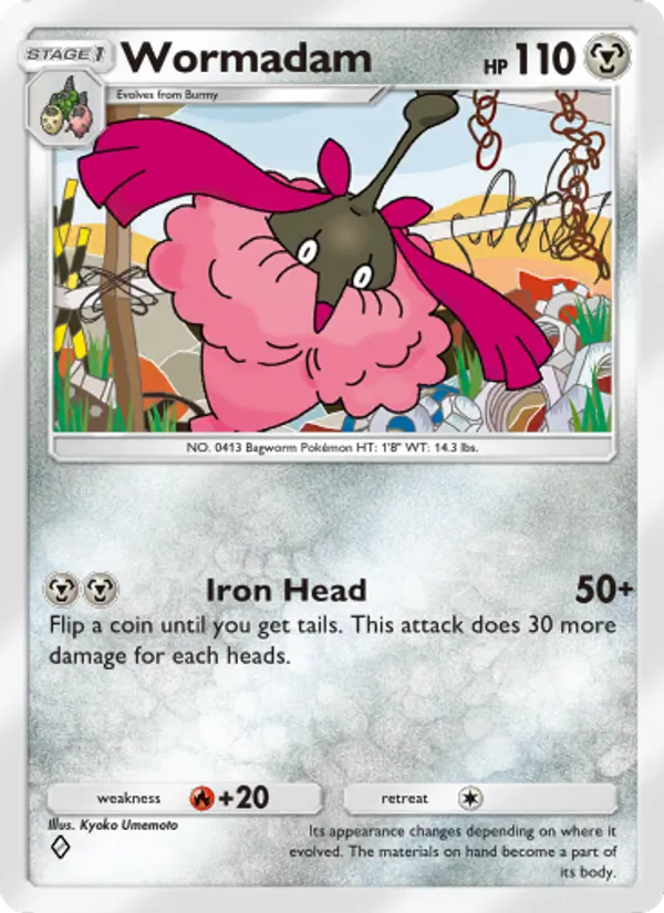 Wormadam - Space-Time Smackdown Pokemon Card