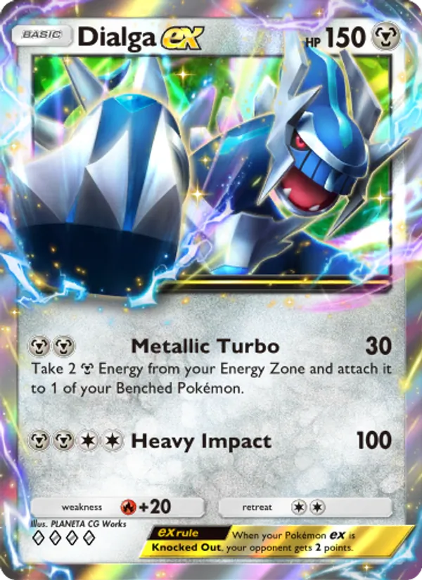 Dialga ex - Space-Time Smackdown Pokemon Card