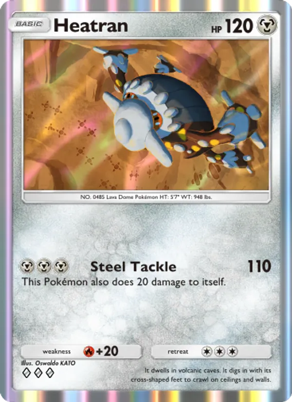Heatran - Space-Time Smackdown Pokemon Card
