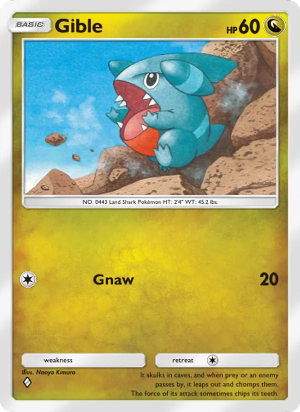 Gible - Space-Time Smackdown Pokemon Card