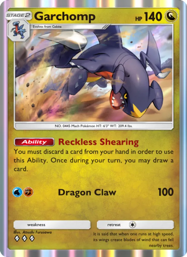 Garchomp - Space-Time Smackdown Pokemon Card