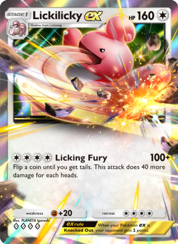 Lickilicky ex - Space-Time Smackdown Pokemon Card