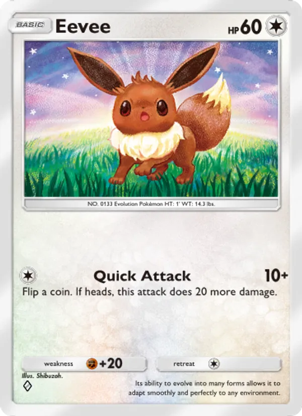 Eevee - Space-Time Smackdown Pokemon Card