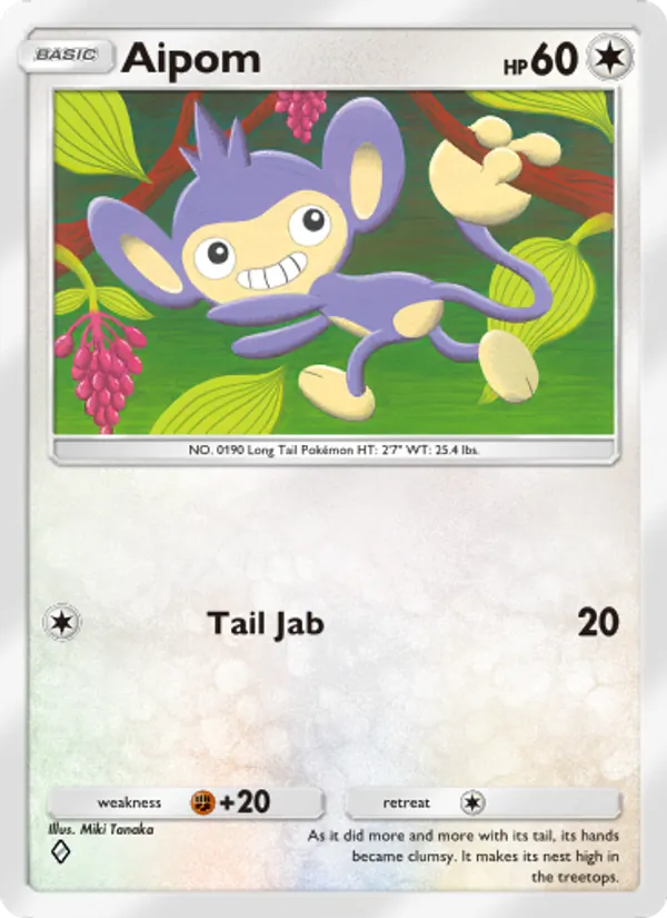Aipom - Space-Time Smackdown Pokemon Card