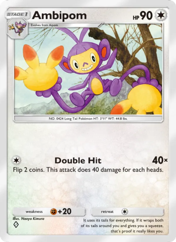 Ambipom - Space-Time Smackdown Pokemon Card