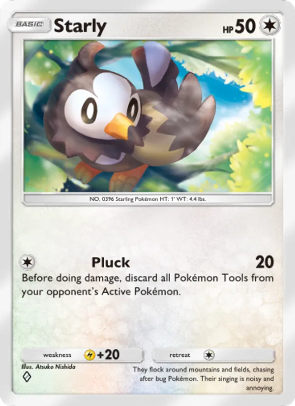 Starly - Space-Time Smackdown Pokemon Card