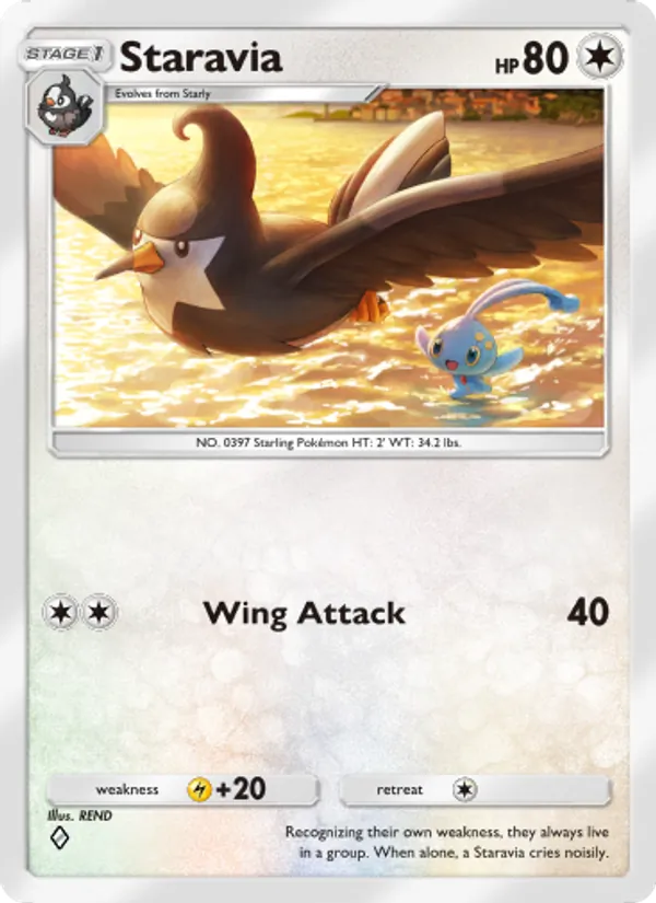 Staravia - Space-Time Smackdown Pokemon Card