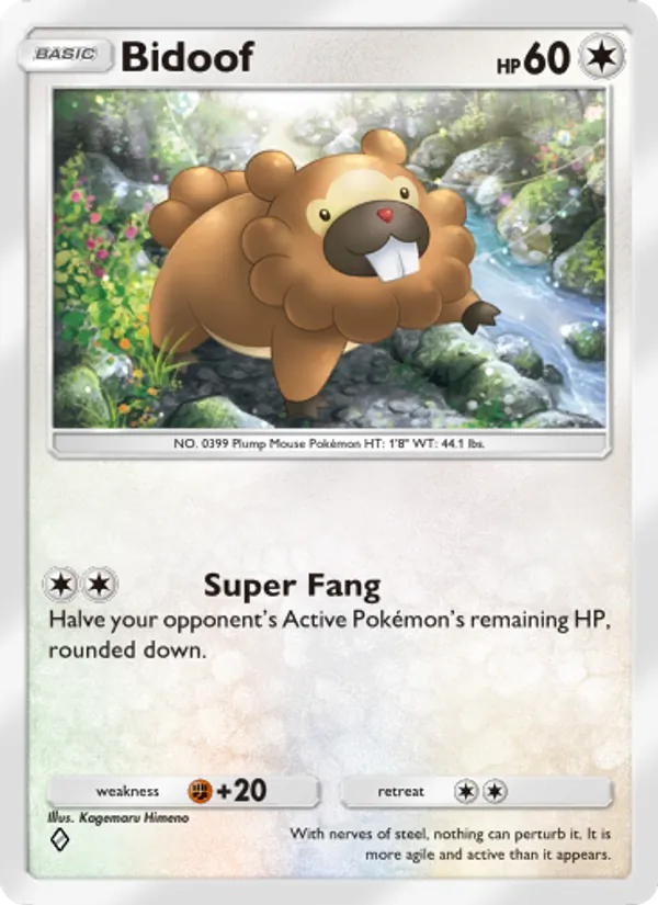 Bidoof - Space-Time Smackdown Pokemon Card
