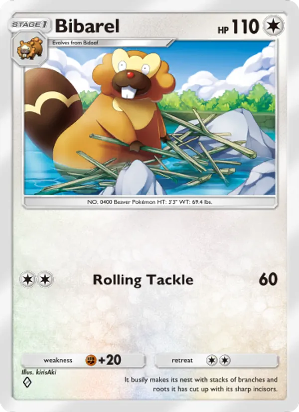 Bibarel - Space-Time Smackdown Pokemon Card