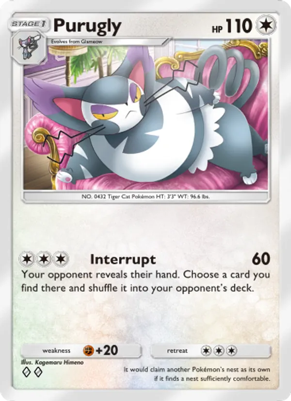 Purugly - Space-Time Smackdown Pokemon Card