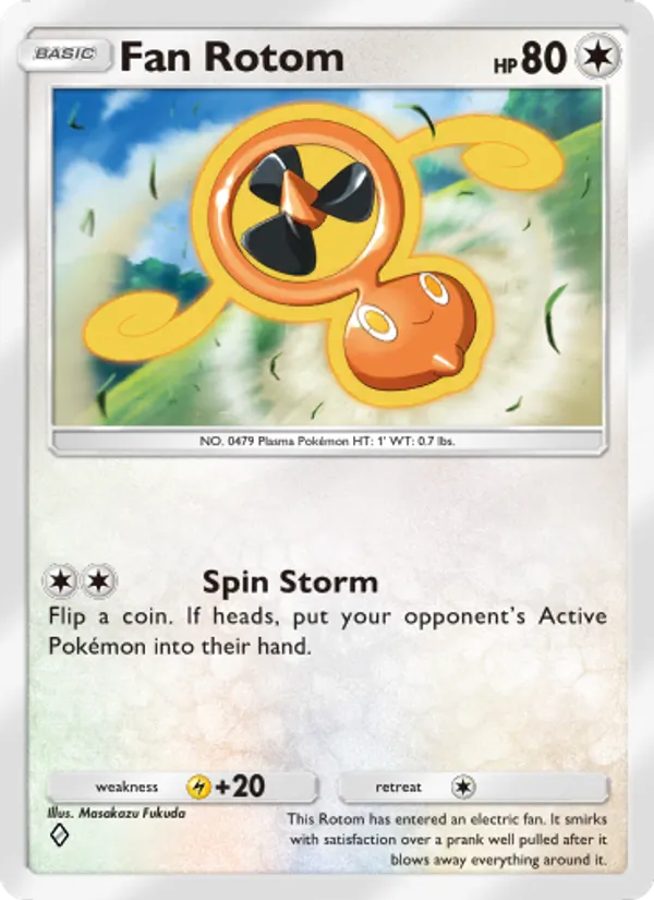 Fan Rotom - Space-Time Smackdown Pokemon Card