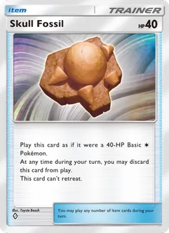 Skull Fossil - Space-Time Smackdown