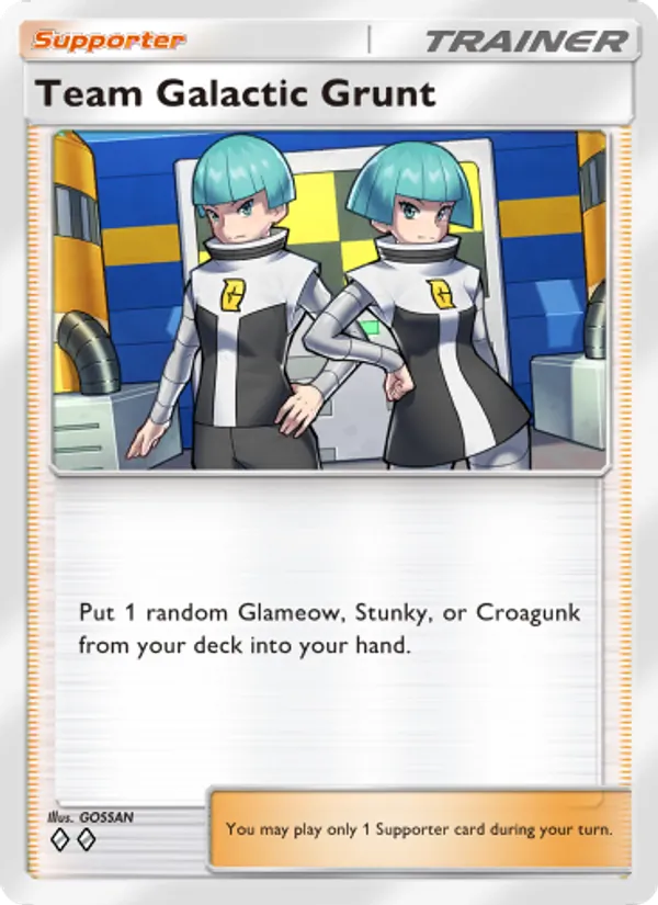 Team Galactic Grunt - Space-Time Smackdown Pokemon Card