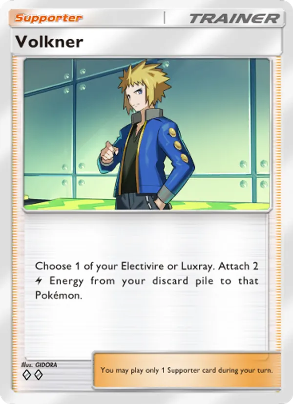 Volkner - Space-Time Smackdown Pokemon Card