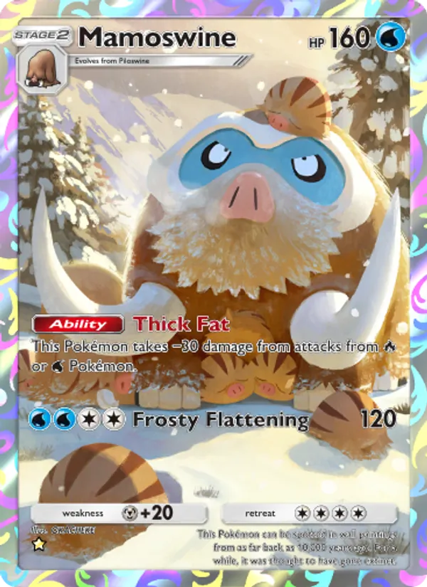Mamoswine - Space-Time Smackdown Pokemon Card