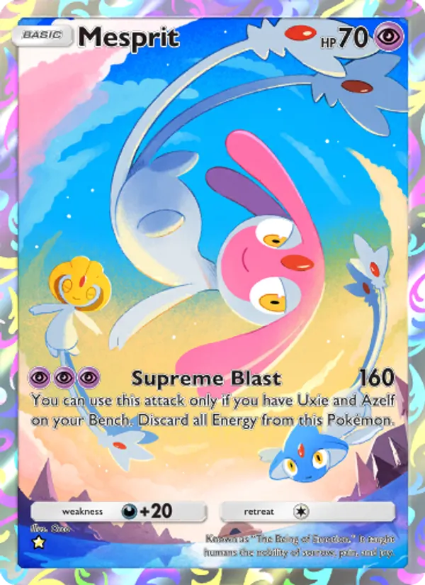 Mesprit - Space-Time Smackdown Pokemon Card