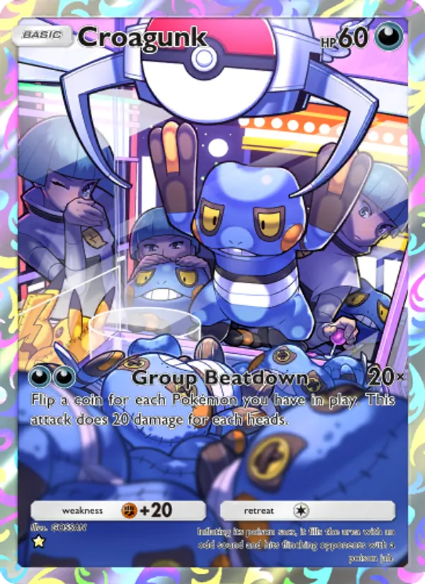 Croagunk - Space-Time Smackdown Pokemon Card