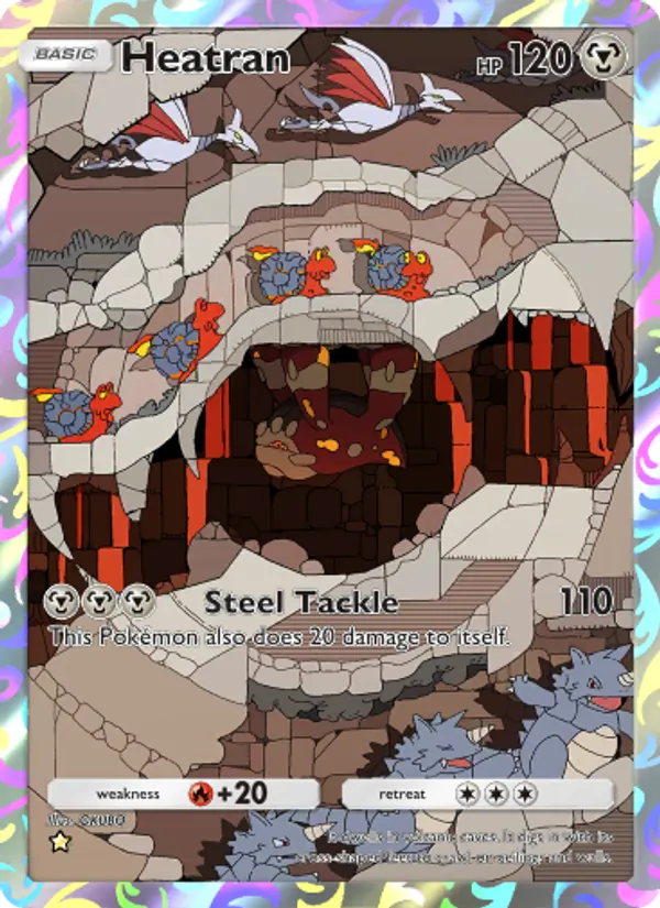 Heatran - Space-Time Smackdown Pokemon Card