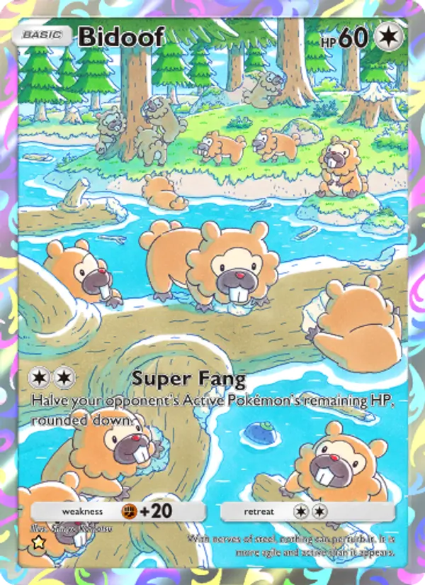Bidoof - Space-Time Smackdown Pokemon Card
