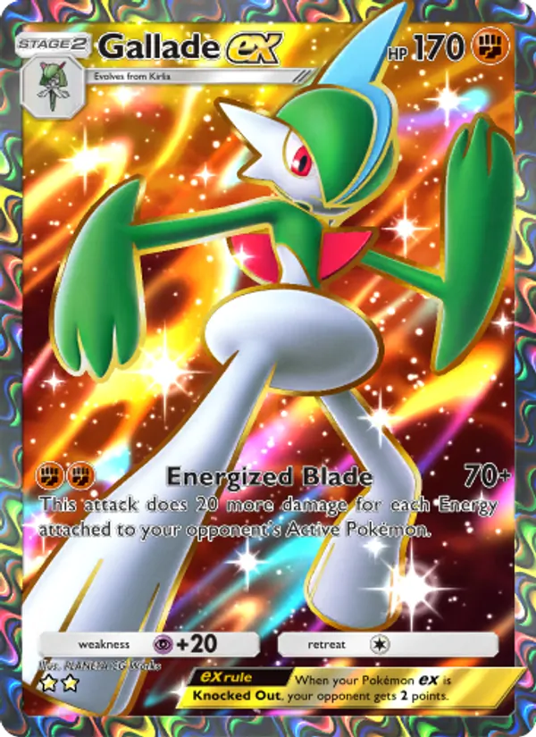 Gallade ex - Space-Time Smackdown Pokemon Card