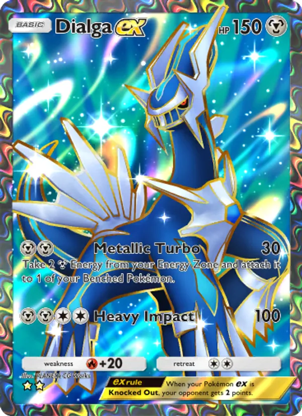 Dialga ex - Space-Time Smackdown Pokemon Card