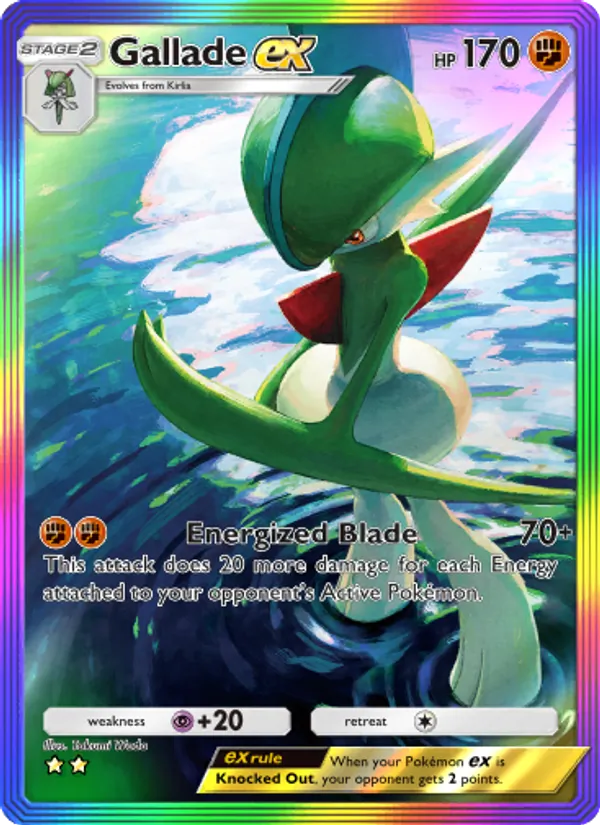 Gallade ex - Space-Time Smackdown Pokemon Card