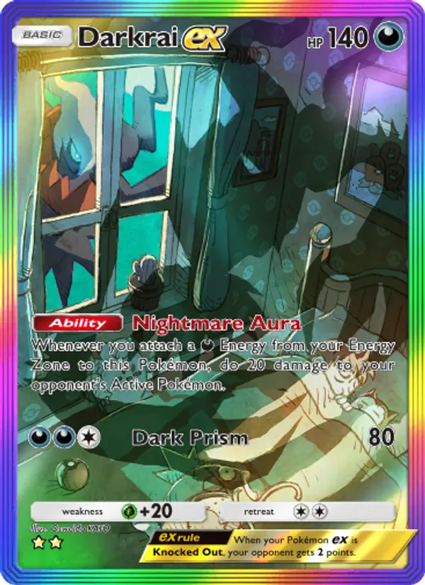 Darkrai ex - Space-Time Smackdown Pokemon Card