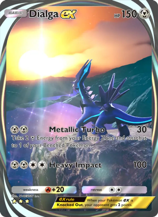 Dialga ex - Space-Time Smackdown Pokemon Card