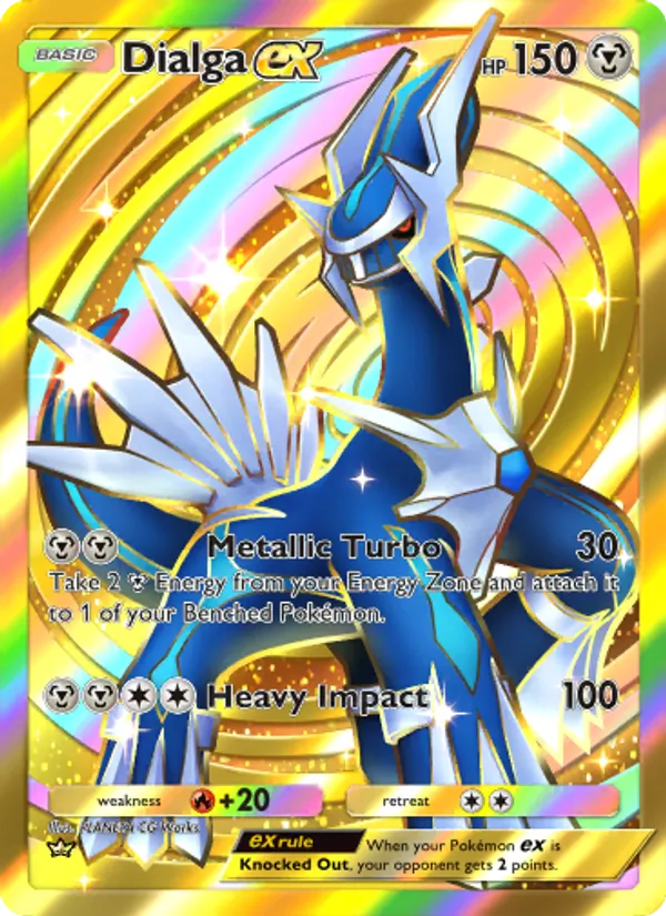 Dialga ex - Space-Time Smackdown Pokemon Card