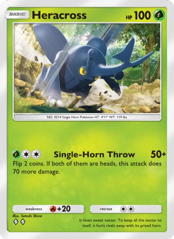 Heracross - Triumphant Light Pokemon Card