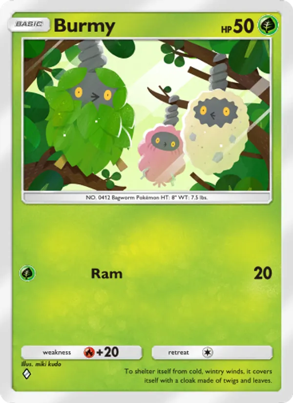 Burmy - Triumphant Light Pokemon Card