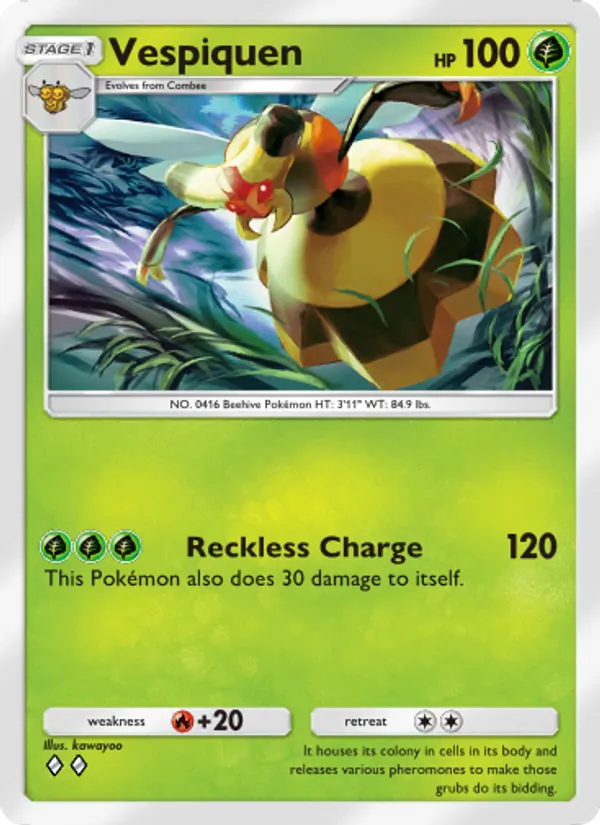 Vespiquen - Triumphant Light Pokemon Card