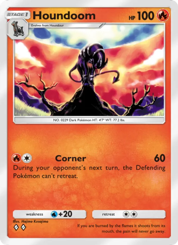 Houndoom - Triumphant Light Pokemon Card