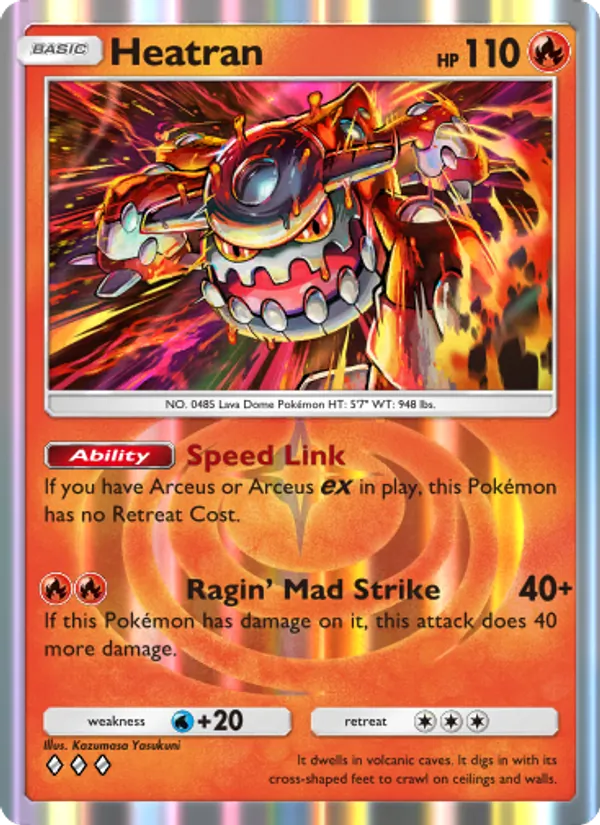 Heatran - Triumphant Light Pokemon Card