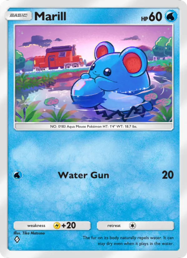 Marill - Triumphant Light Pokemon Card