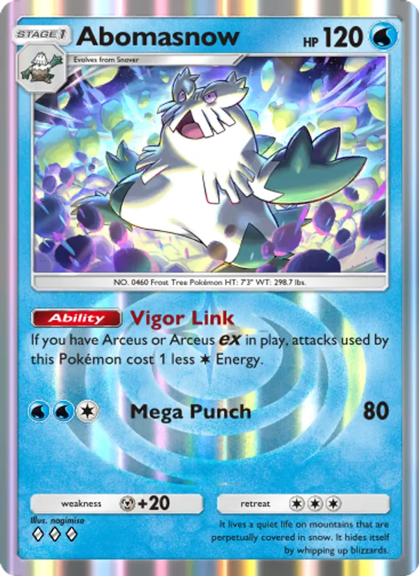 Abomasnow - Triumphant Light Pokemon Card