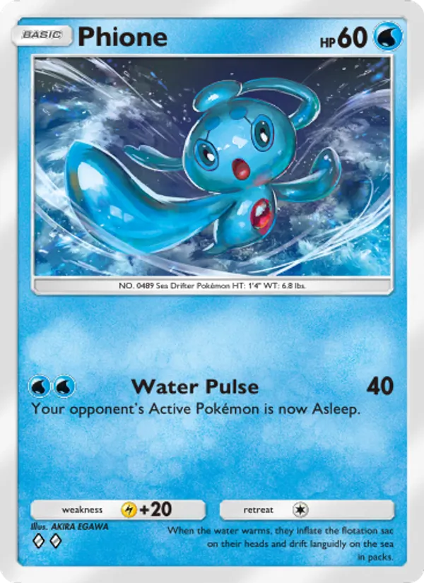 Phione - Triumphant Light Pokemon Card
